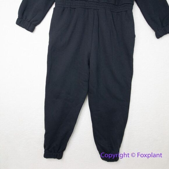 New! Eloquii black fleece jumpsuit, size 14 - Picture 13 of 16